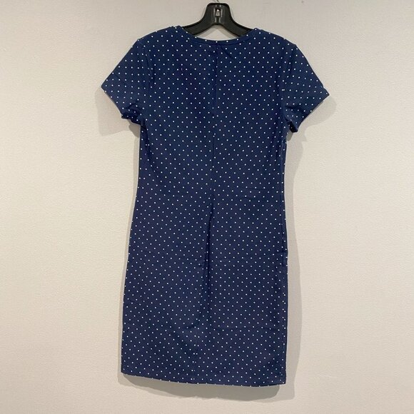 Navy and White Polka Dot Old Navy Dress - Size Medium - Picture 2 of 5